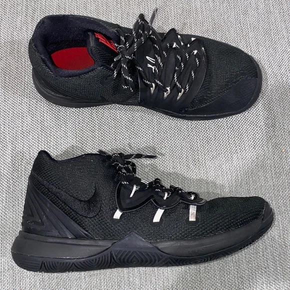 Nike Kyrie 5 red carpet youth size 3Y boy’s black basketball shoes sneakers - Picture 1 of 8